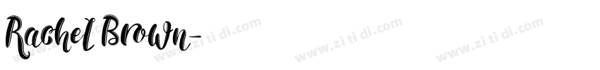 Rachel Brown字体转换